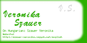 veronika szauer business card